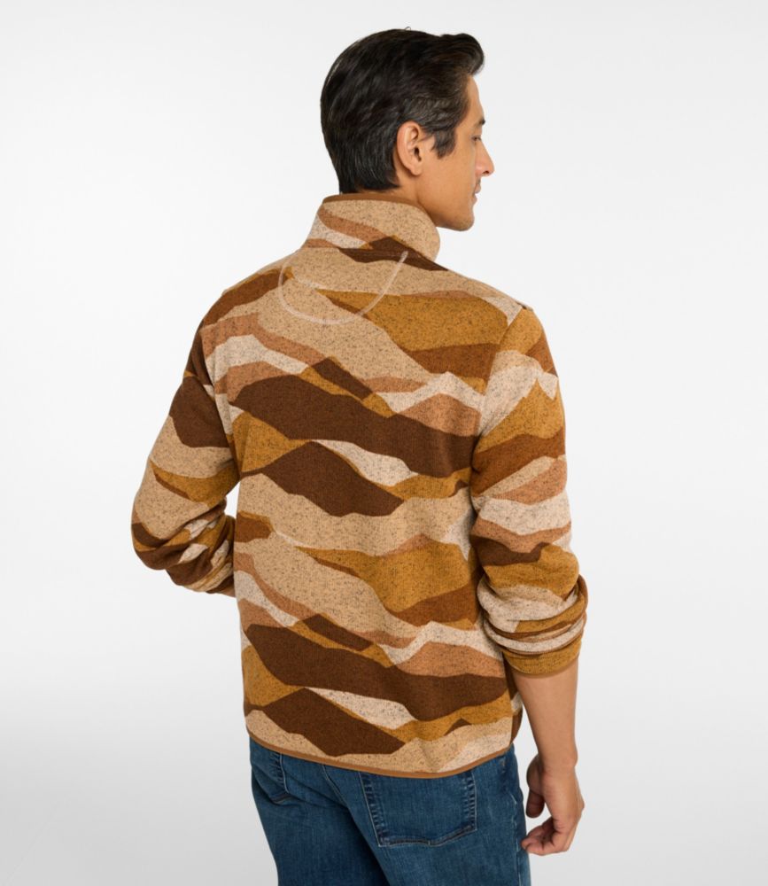 Men's L.L.Bean Sweater Fleece Pullover, Print - US 6128
