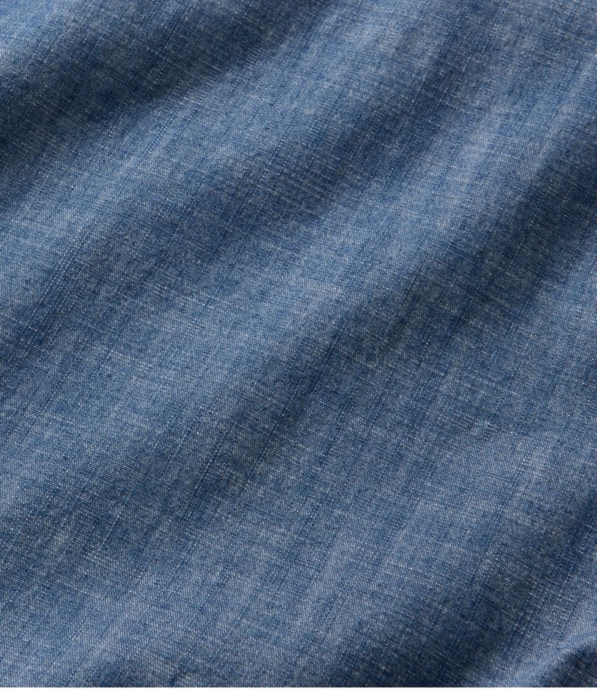 Men's Comfort Stretch® Chambray Shirt, Traditional Untucked Fit, Short-Sleeve - US 1871