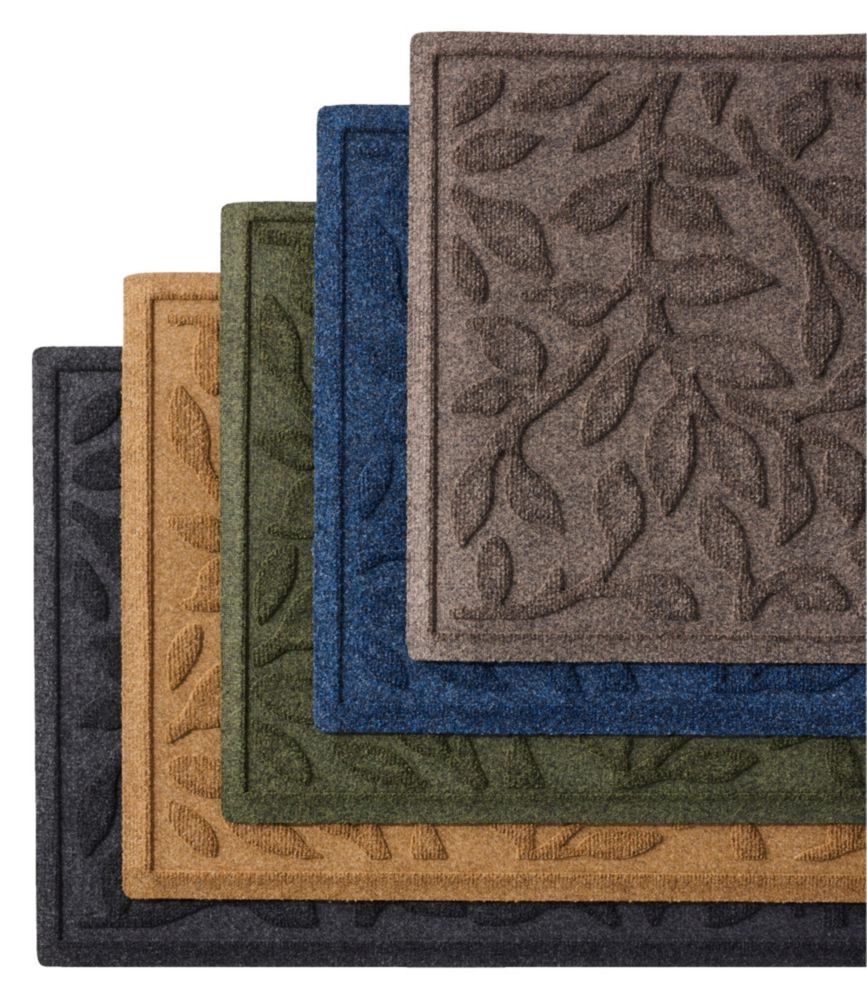 Heavyweight Recycled Waterhog Mat Runner, Woodland Leaf - US 6884