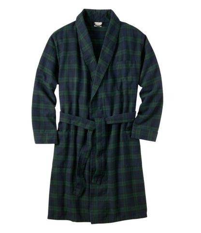 Men's Scotch Plaid Flannel Robe - US 1339