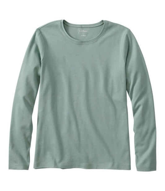 Women's L.L.Bean Tee, Long-Sleeve Crewneck - US 6394