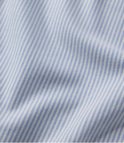 Men's Wrinkle-Free Classic Oxford Cloth Shirt, Traditional Fit University Stripe - US 1760