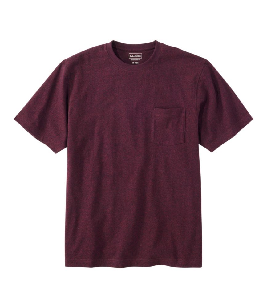 Men's Carefree Unshrinkable Tee with Pocket, Traditional Fit - US 0742
