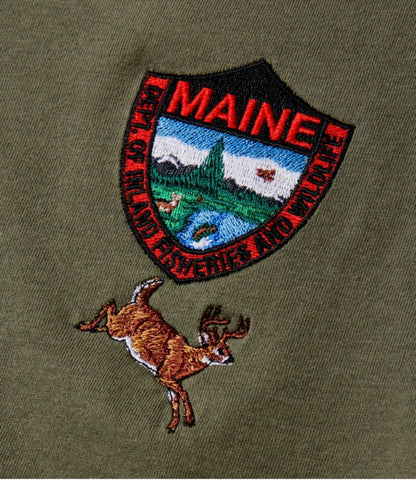 Men's Maine Inland Fisheries and Wildlife Tee, White-Tailed Deer - US 3793