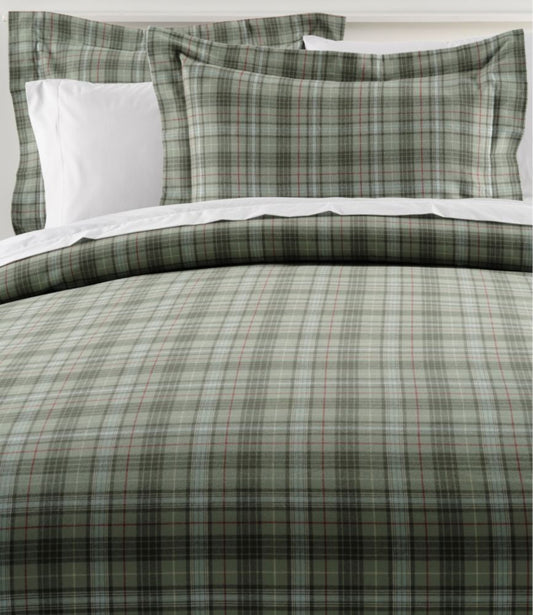 Heritage Chamois Flannel Comforter Cover Collection, Plaid - US 5944