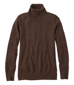 Women's Cotton/Cashmere Sweater, Turtleneck - US 1773