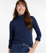 Women's Pima Cotton Turtleneck, Long-Sleeve - US 9345