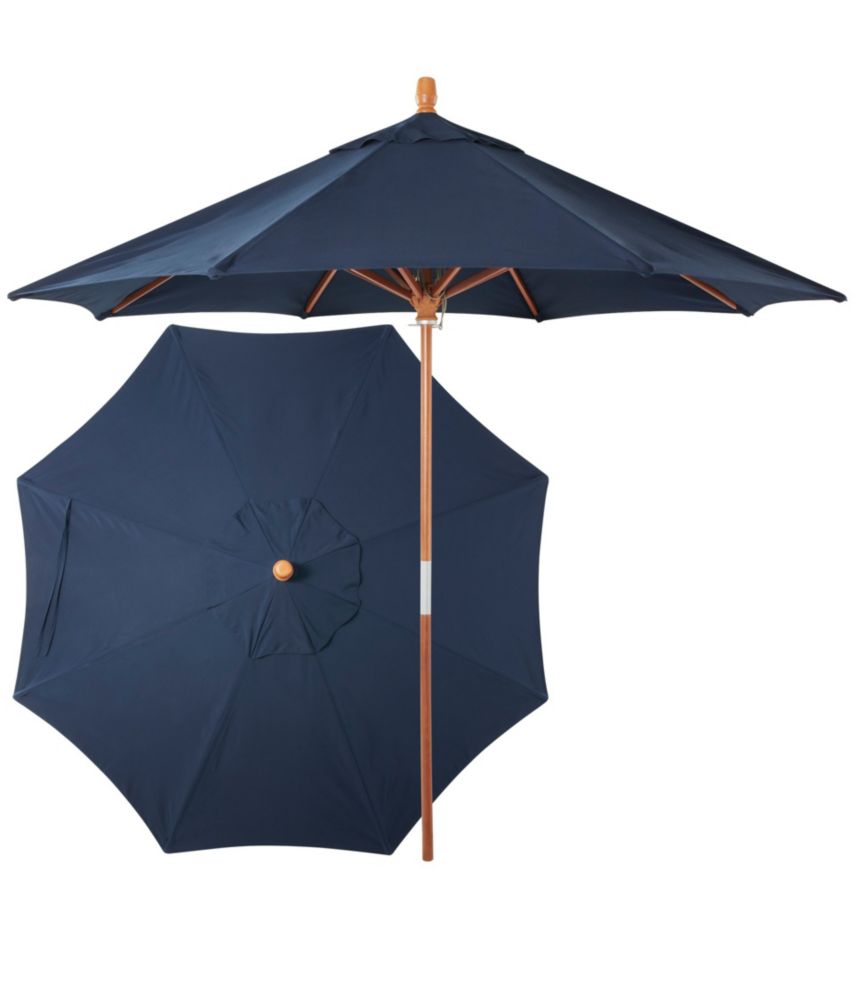 Sunbrella Market Umbrella, Wood - US 4122