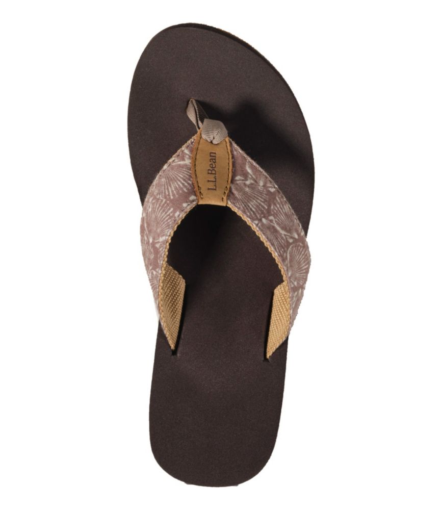 Women's Maine Isle Flip-Flops, Woven Print - US 5180