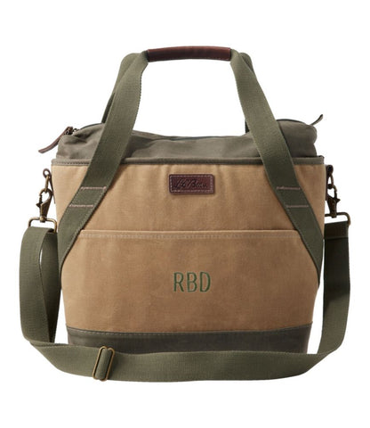 Insulated Waxed-Canvas Tote, Medium - US 2734