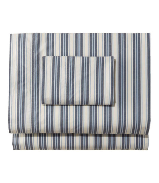 Sunwashed Percale Sheet Collection, Stripe - US 5444