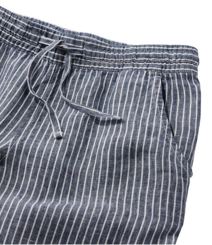 Women's Premium Washable Linen Pull-On Pants, Stripe - US 5014