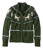 Women's Signature Cotton Fisherman Sweater, Short Cardigan Fair Isle - US 8653
