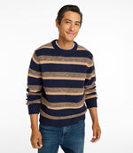 Men's Bean's Classic Ragg Wool Sweater, Crewneck, Stripe - US 1401