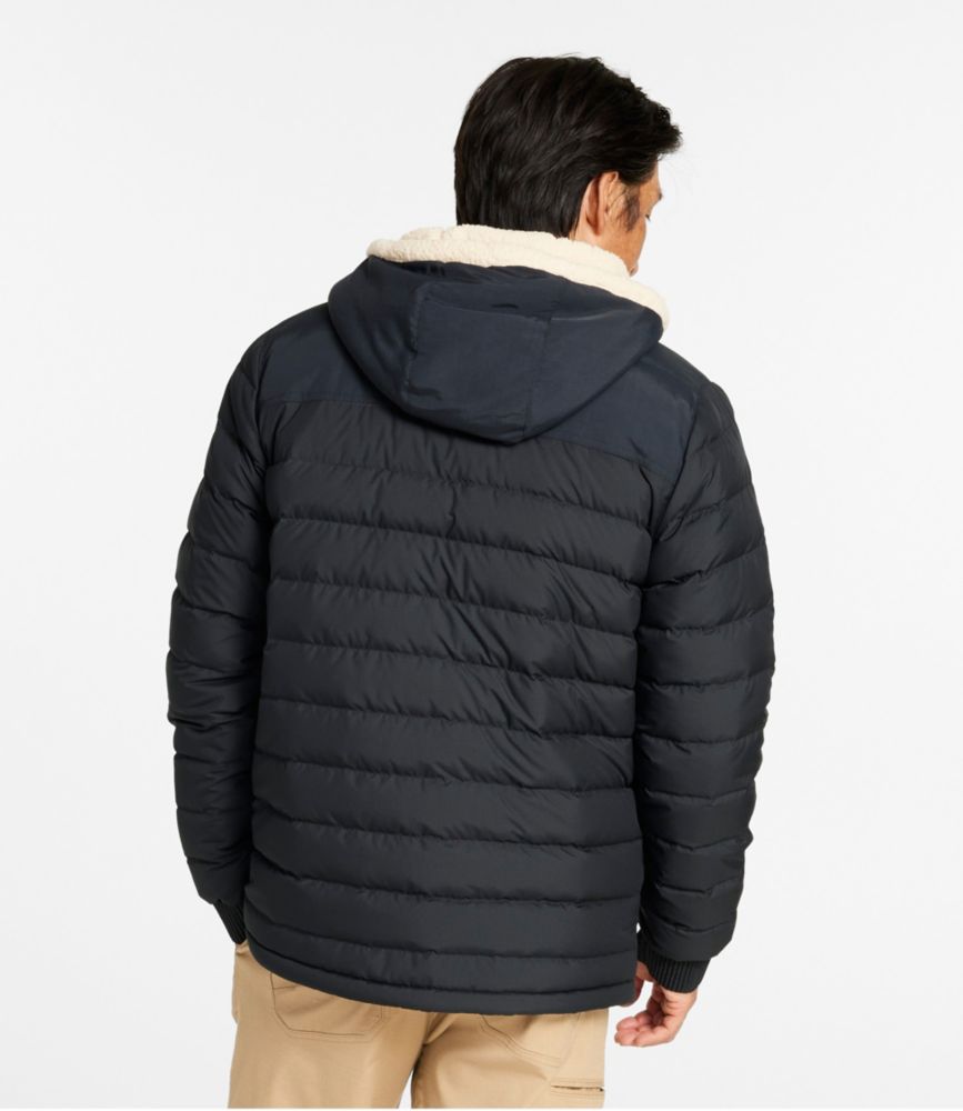Men's Mountain Classic Down Hooded Jacket, Sherpa-Lined - US 9535