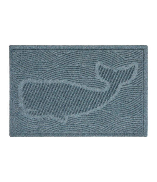 Everyspace Recycled Waterhog Doormat, Swimming Whale - US 7273