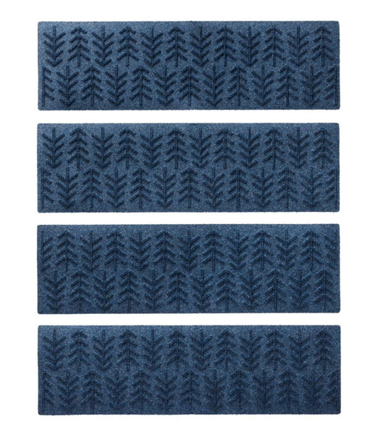 Everyspace Recycled Waterhog Mat, Stair Treads, Set of Four, Trees - US 9746