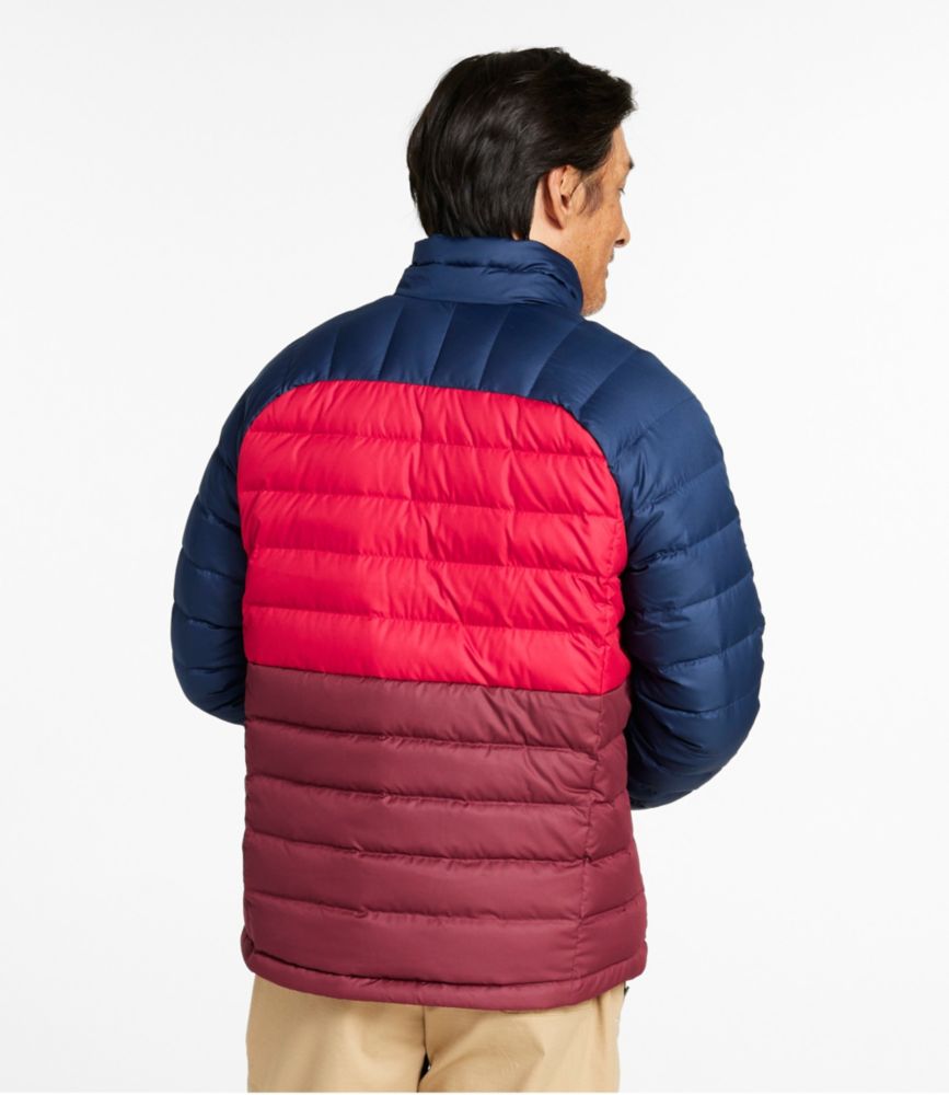 Men's Bean's Down Jacket, Colorblock - US 7497