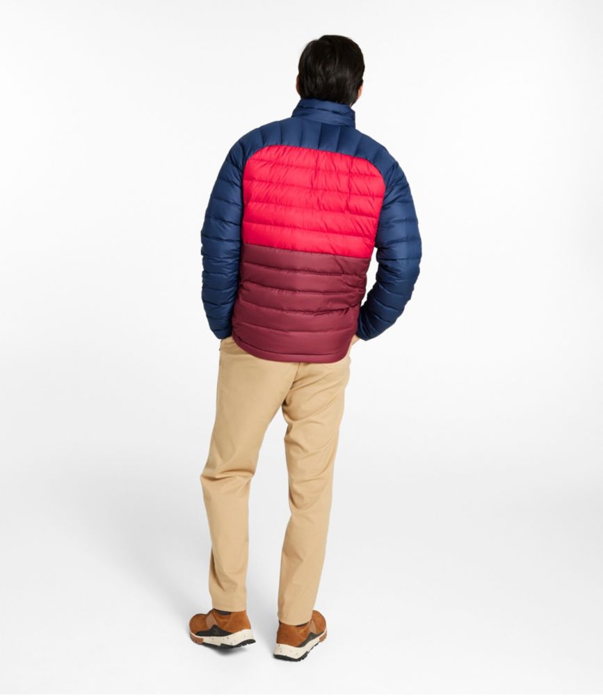 Men's Bean's Down Jacket, Colorblock - US 7497