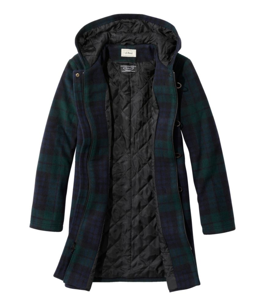 Women's Classic Lambswool Duffel Coat, Pattern - US 0682