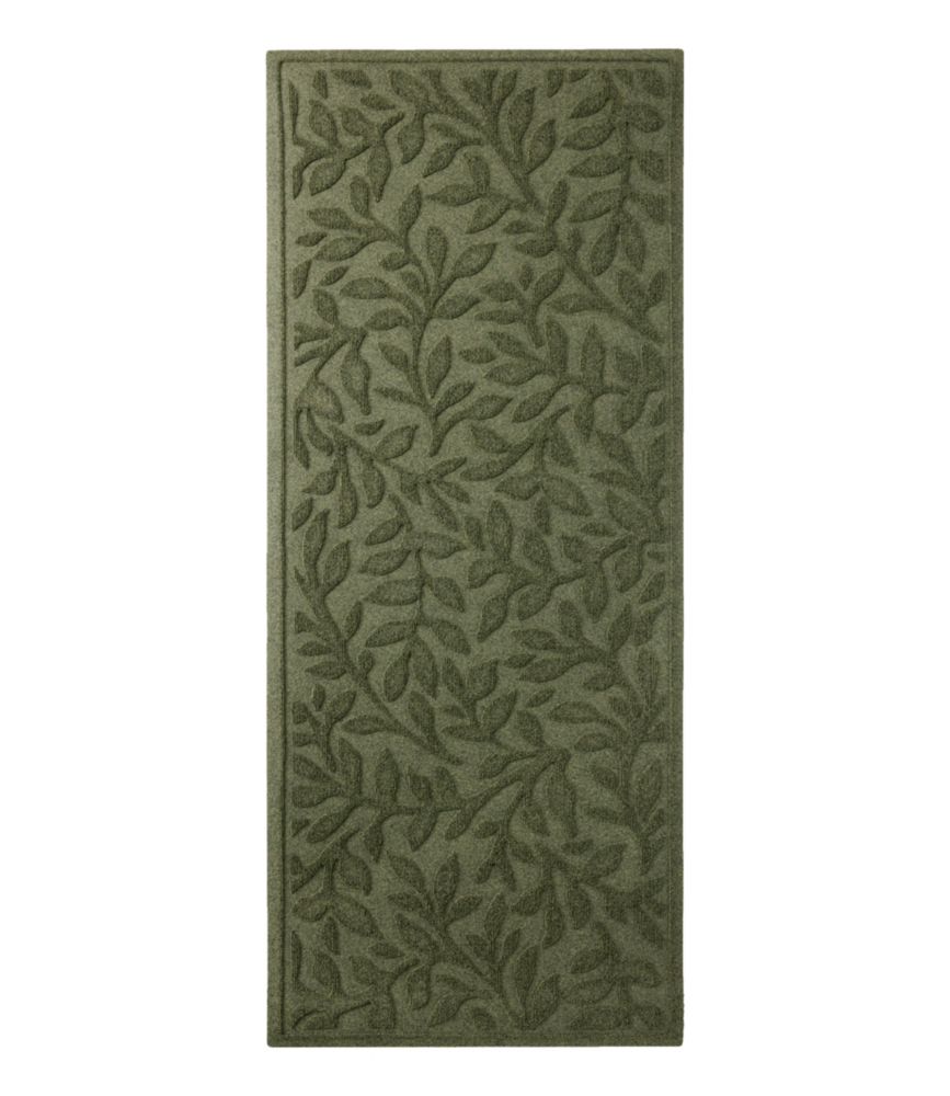 Heavyweight Recycled Waterhog Mat Runner, Woodland Leaf - US 2388