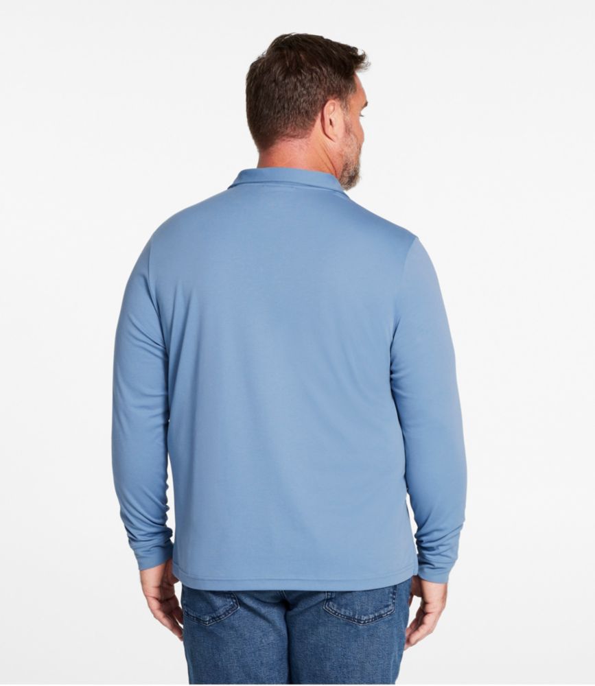 Men's Comfort Stretch Performance® Polo, Long-Sleeve, Slightly Fitted - US 3820