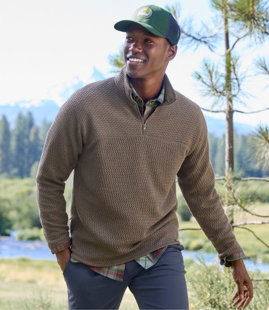 Men's Ridgeknit Pullover, Quarter-Zip - US 1985