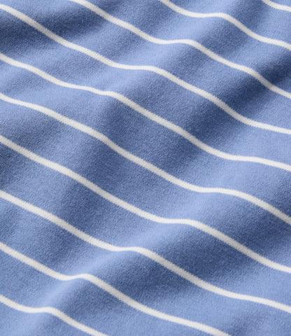 Women's L.L.Bean V-Neck Henley, Long-Sleeve Stripe - US 1445