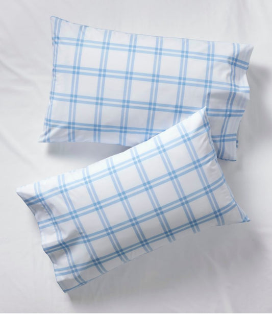 280-Thread-Count Pima Percale Sheet Collection, Windowpane - US 0331