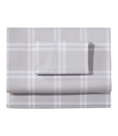 280-Thread-Count Pima Percale Sheet Collection, Windowpane - US 2131
