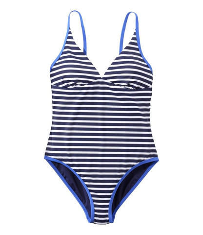 Women's Coastal Essentials Swimwear, V-Neck Tanksuit Print - US 0409
