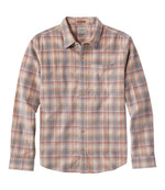 Men's Sunwashed Corduroy Shirt, Slightly Fitted Untucked Fit, Plaid - US 5131