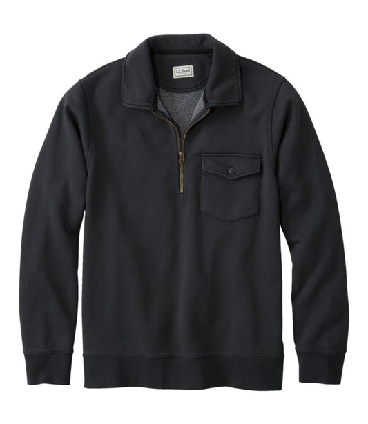 Men's Sunwashed Sweatshirt, Quarter-Zip Polo, Long-Sleeve - US 8780