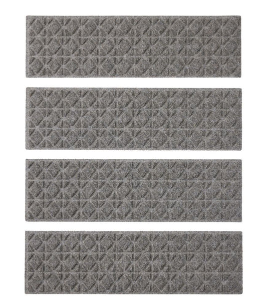 Everyspace Recycled Waterhog Mat, Stair Treads, Set of Four, Tiles - US 4201