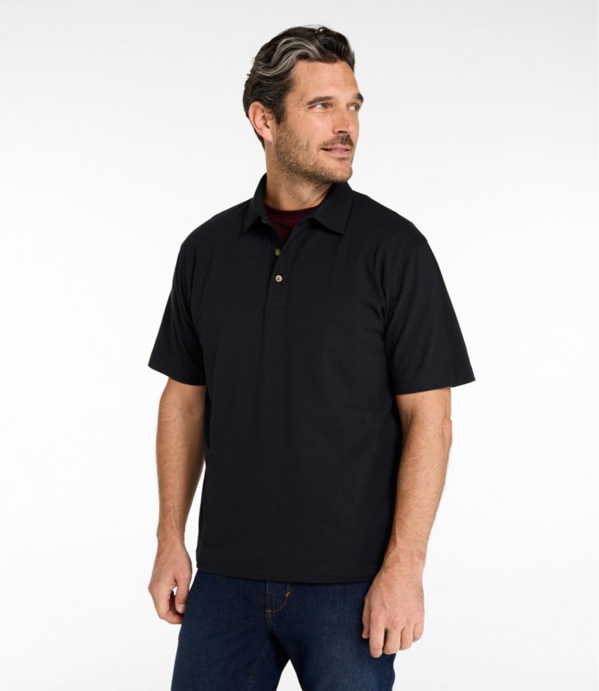 Men's Carefree Unshrinkable Polo, Short-Sleeve, Without Pocket - US 9923