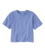 Women's Sunwashed Tee, Short-Sleeve Cropped Boxy Crewneck - US 6812