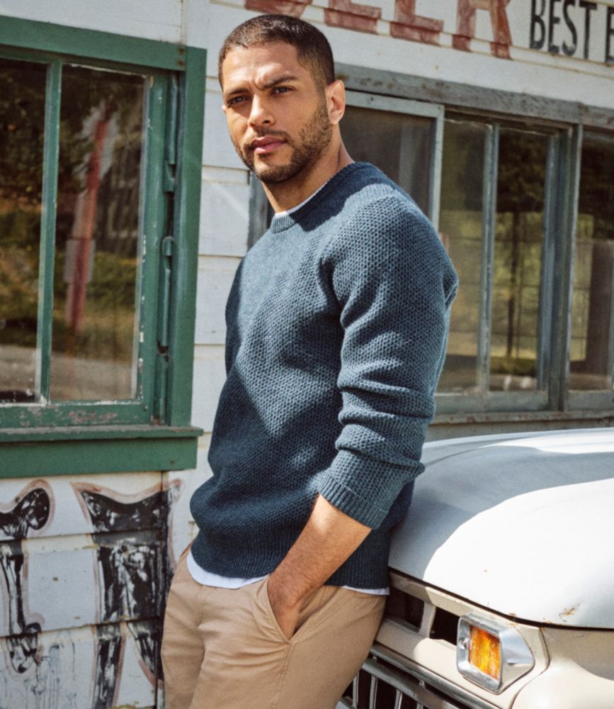 Men's Heritage Honeycomb Sweater, Crewneck - US 1276