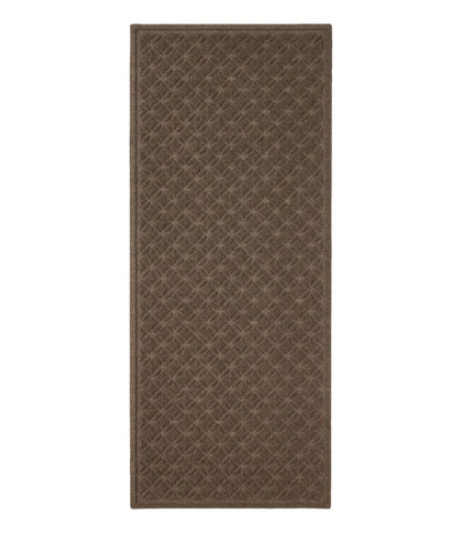 Heavyweight Recycled Waterhog Mat Runner, Geometric Rings - US 1910