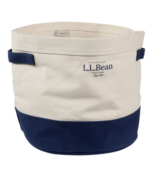 Canvas Storage Cubby Tote, Colorblock - US 5720
